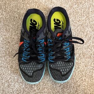 Women’s Nike Lunar Tempo Size 6 - Black, Blue and Orange